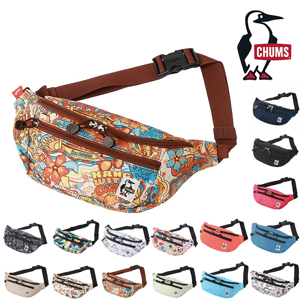 チャムス バッグ ウエストバッグ ボディバッグ ショルダー ヒップバッグ CHUMS リサイクルスモールウエストポーチ CH60-3529 CH60-3964 メンズ レディース キッズ 送料無料 誕生日プレゼント ギフト ラッピング無料 【正規代理店】 14.ヒッピートリップ -603964z350 bfss25