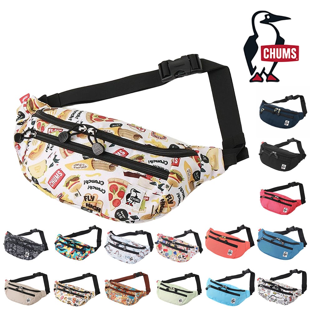 チャムス バッグ ウエストバッグ ボディバッグ ショルダー ヒップバッグ CHUMS リサイクルスモールウエストポーチ CH60-3529 CH60-3964 メンズ レディース キッズ 送料無料 誕生日プレゼント ギフト ラッピング無料 【正規代理店】 15.ファストフード -603964z351 bfss25