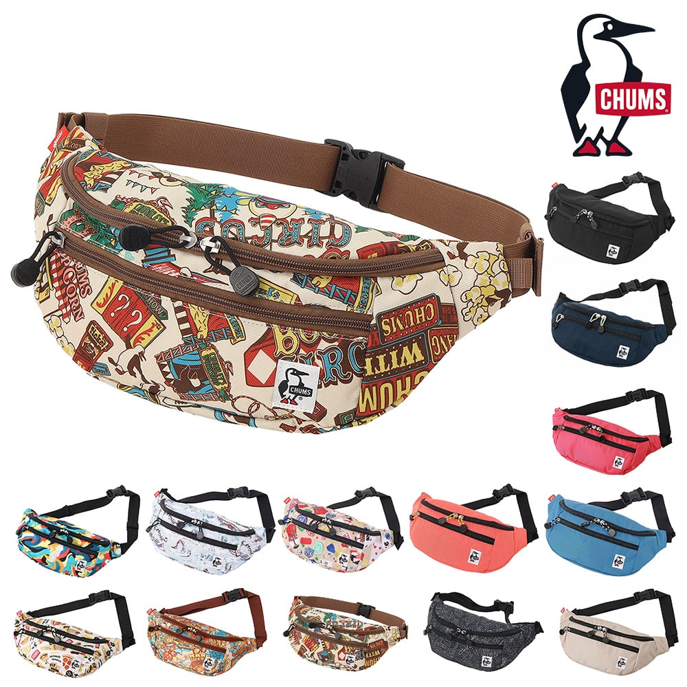 【母の日】 チャムス バッグ ウエストバッグ ボディバッグ ショルダー CHUMS リサイクルスモールウエストポーチ CH60-3529 CH60-3964 メンズ レディース キッズ 送料無料 プレゼント ギフト ラッピング無料 正規代理店 6.サーカス -603964z402