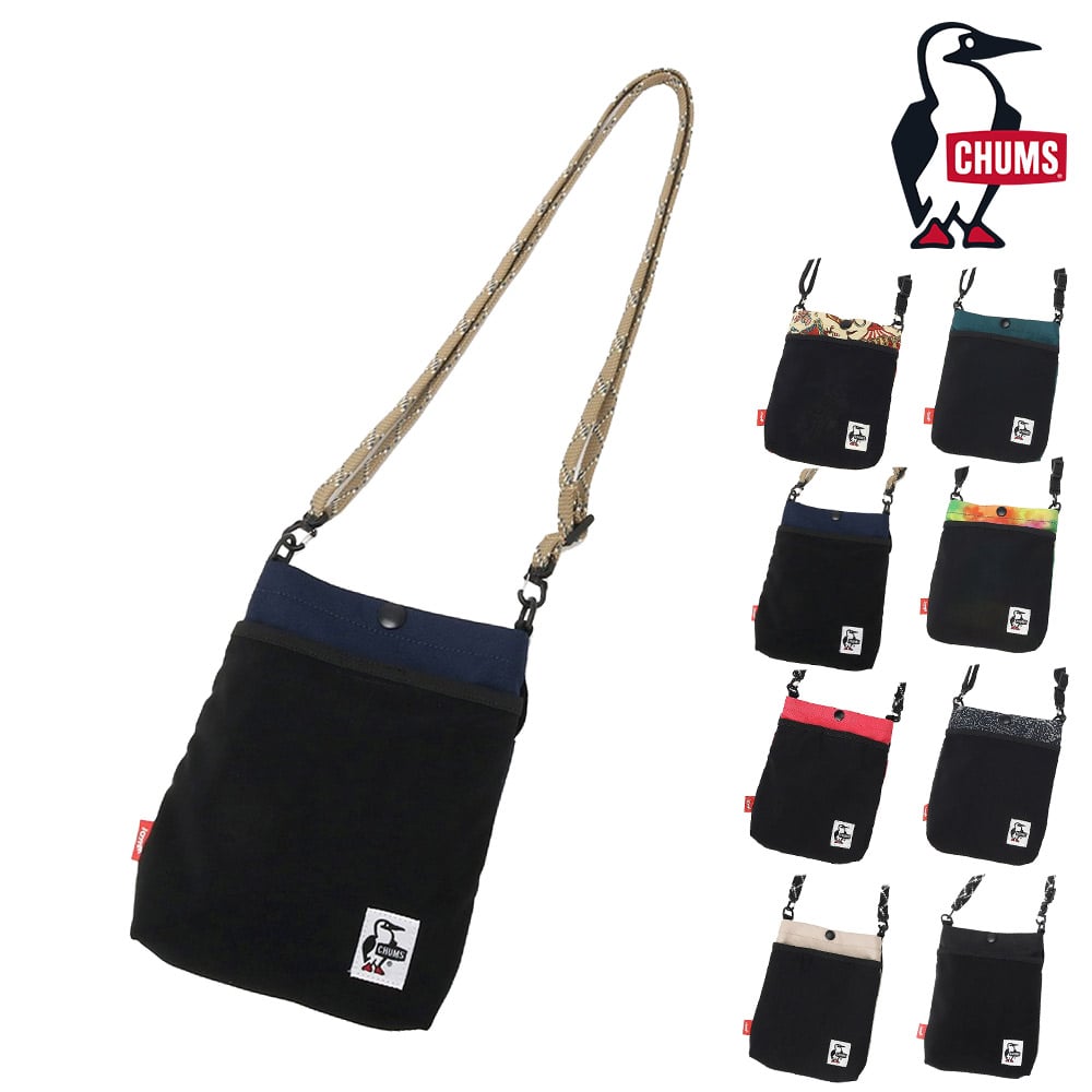 チャムス ショルダーバッグ ショルダーポーチ ミニ リサイクルメッシュポケットショルダーバッグ 1L CH60-3965 メンズ レディース キッズ プレゼント 正規代理店 2.ネイビー -603965n001