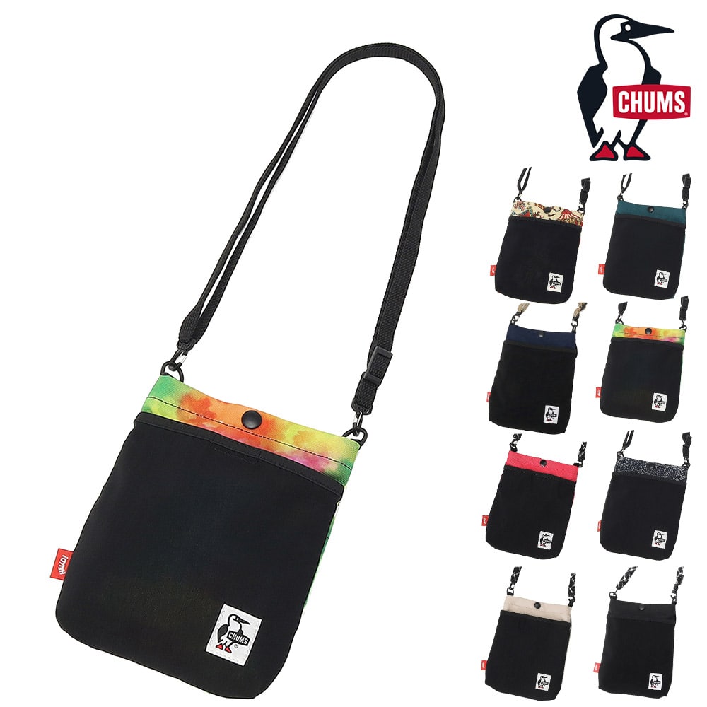 チャムス バッグ ショルダーバッグ ショルダーポーチ ミニ CHUMS リサイクルメッシュポケットショルダーバッグ 1L CH60-3965 メンズ レディース キッズ 誕生日プレゼント ギフト ラッピング無料 正規代理店 6.ウォーターカラー -603965z400