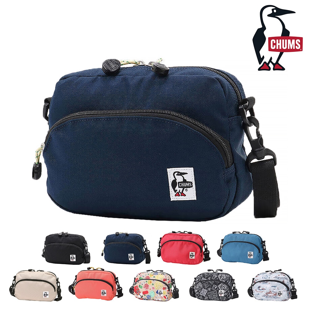 チャムス バッグ ショルダーバッグ ミニ ポーチ 斜めがけ CHUMS リサイクルショルダーポーチ 3L B6サイズ CH60-3966 メンズ レディース キッズ 送料無料 誕生日プレゼント ギフト ラッピング無料 【正規代理店】 2.ネイビー -603966n001