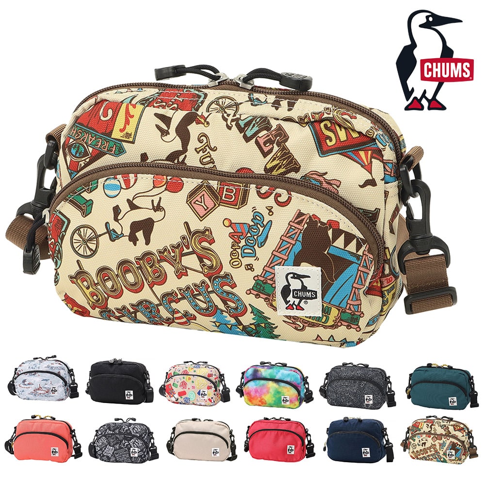 チャムス バッグ ショルダーバッグ ミニ ポーチ 斜めがけ CHUMS リサイクルショルダーポーチ 3L B6サイズ CH60-3966 メンズ レディース キッズ 誕生日プレゼント ギフト ラッピング無料 正規代理店 8.サーカス -603966z402