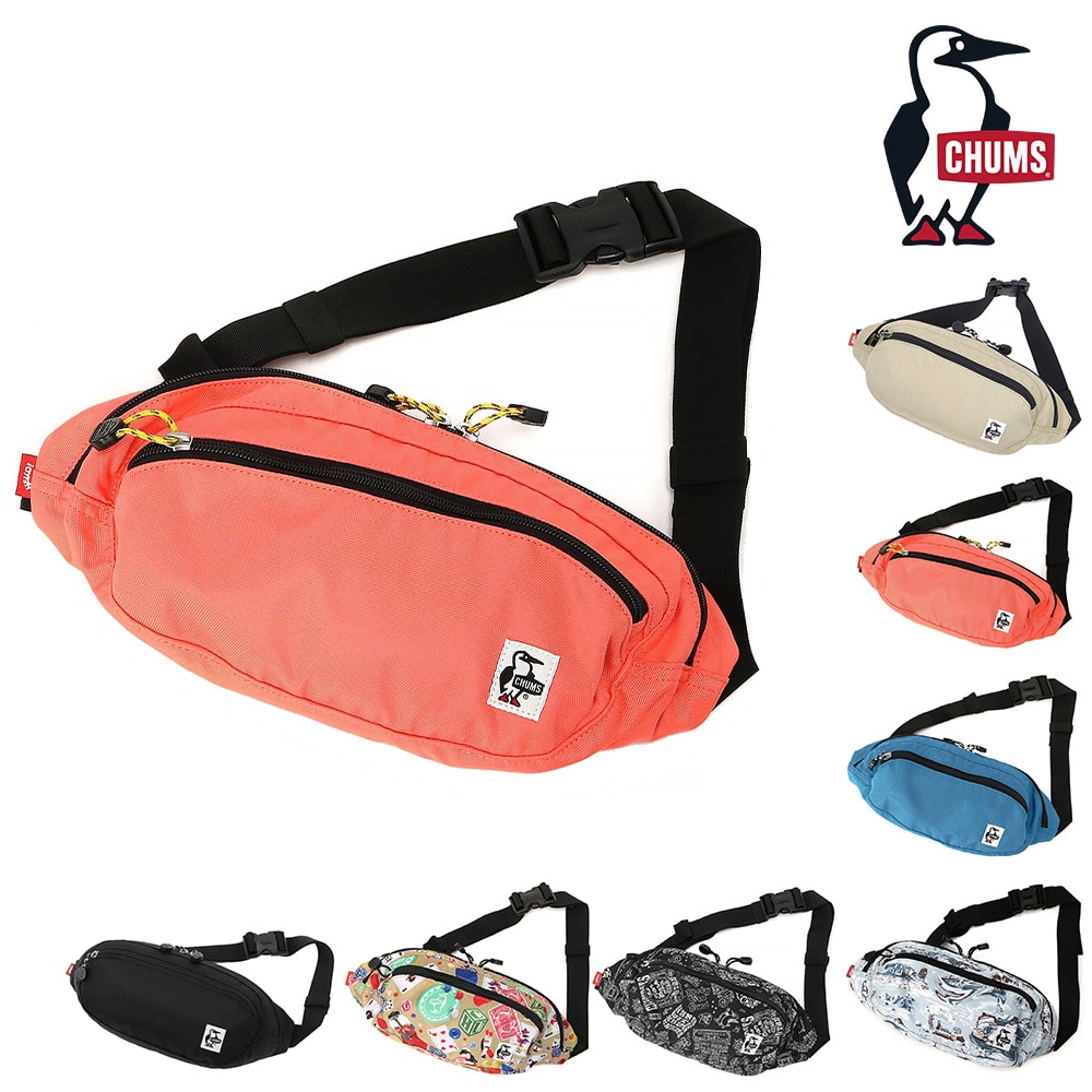 チャムス バッグ ヒップバッグ ボディバッグ CHUMS リサイクルスモールオーバルウエストパック 4L B6サイズ CH60-3969 メンズ レディース キッズ 送料無料 誕生日プレゼント ギフト ラッピング無料 【正規代理店】 4.コーラルオレンジ -603969d029