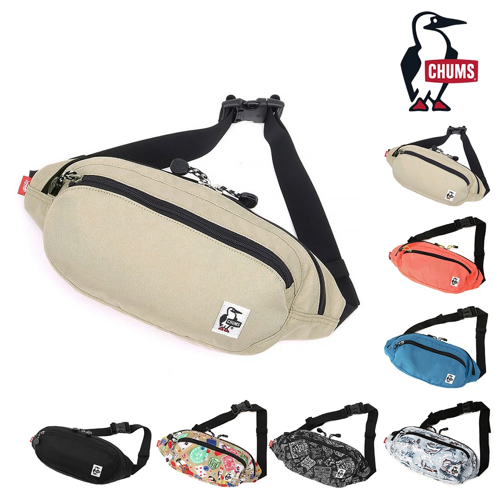 チャムス バッグ ヒップバッグ ボディバッグ CHUMS リサイクルスモールオーバルウエストパック 4L B6サイズ CH60-3969 メンズ レディース キッズ 送料無料 誕生日プレゼント ギフト ラッピング無料 【正規代理店】 2.グレージュ -603969g057