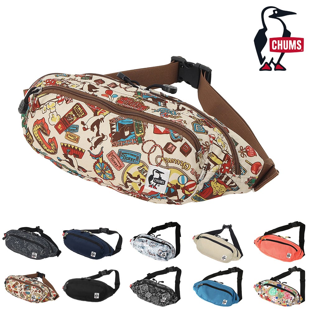 【母の日】 チャムス バッグ ウエストバッグ ボディバッグ CHUMS リサイクルスモールオーバルウエストパック 4L B6サイズ CH60-3969 メンズ レディース キッズ 送料無料 誕生日プレゼント ギフト ラッピング無料 正規代理店 5.サーカス -603969z402