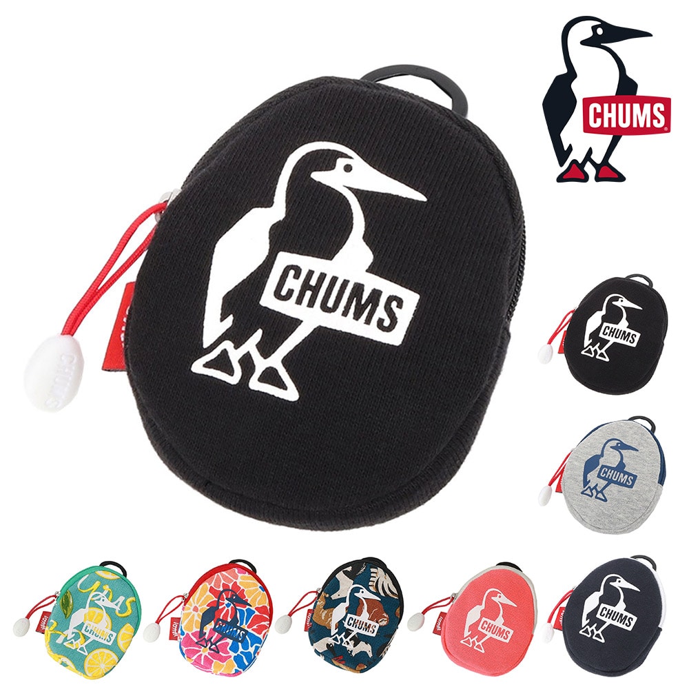 チャムス 財布 ポーチ ケース コインケース 小銭入れ 小物入れ CHUMS エッグコインケーススウェット CH60-3981 メンズ レディース キッズ 誕生日プレゼント ギフト  【正規代理店】 1.ブラック -603981k001