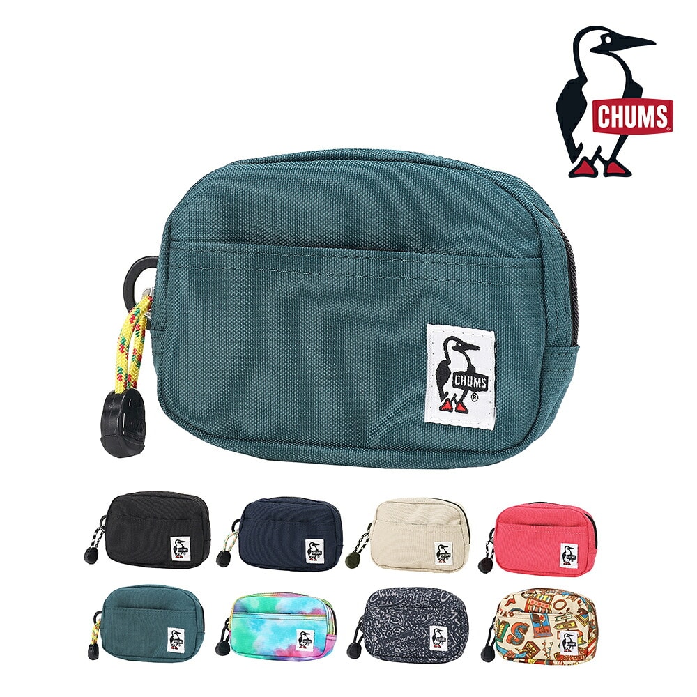 チャムス ポーチ ミニ 薄型 小物入れ CHUMS リサイクルデュアルソフトケース CH60-3987 メンズ レディース キッズ 誕生日プレゼント ギフト ラッピング無料 正規代理店 5.ディープティール -603987t035