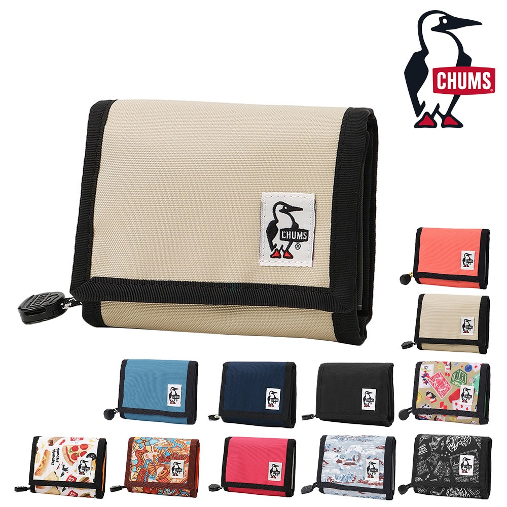 チャムス 財布 折り財布 二つ折り財布 2つ折り CHUMS リサイクルマルチウォレット CH60-3988 メンズ レディース キッズ 送料無料 誕生日プレゼント ギフト 一粒万倍日 吉日 【正規代理店】 3.グレージュ -603988g057