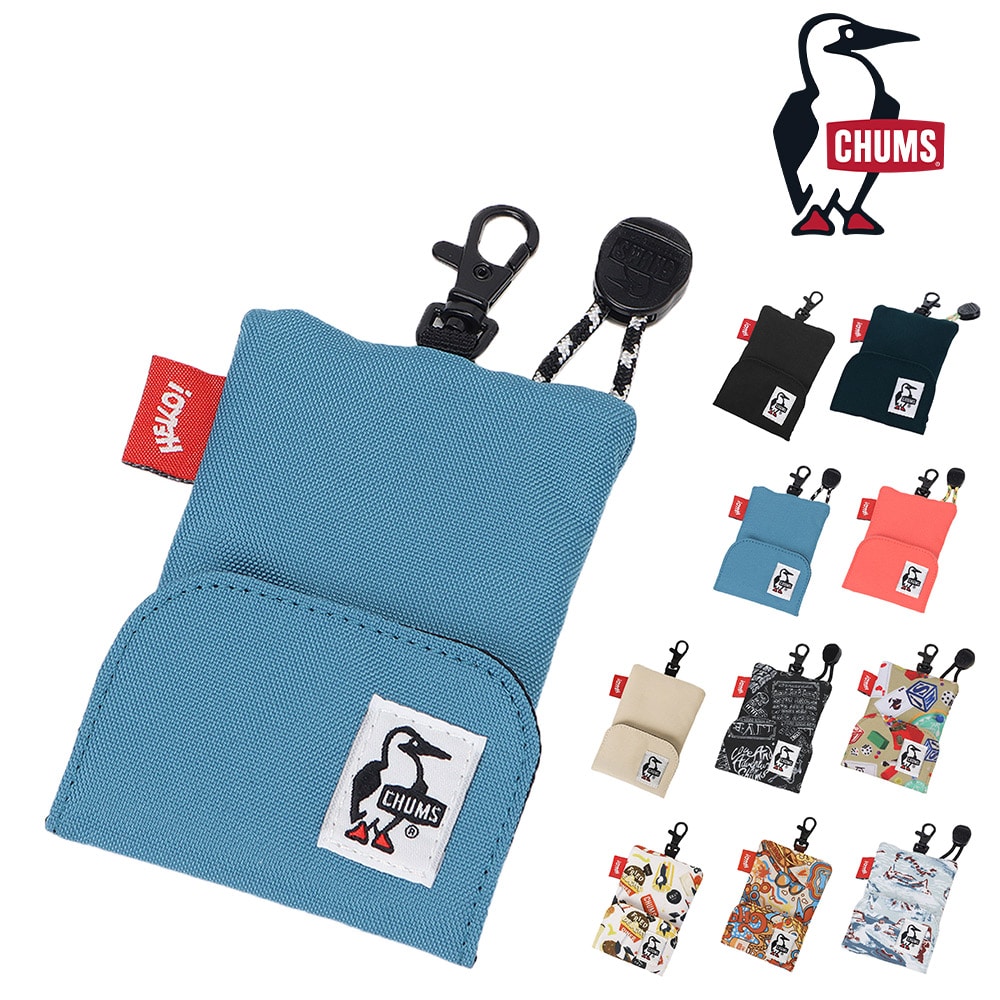 チャムス 財布 ポーチ ケース キーケース コインケース 小銭入れ 鍵入れ リール付き CHUMS リサイクルリトラクターキーホルダー CH60-3994 メンズ レディース キッズ 誕生日プレゼント ギフト 一粒万倍日 吉日 【正規代理店】 4.ダルブルー -603994a088