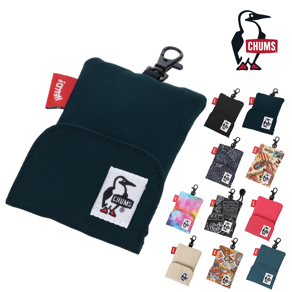 チャムス 財布 ポーチ ケース キーケース コインケース 小銭入れ 鍵入れ リール付き CHUMS リサイクルリトラクターキーホルダー CH60-3994 メンズ レディース キッズ 誕生日プレゼント ギフト 一粒万倍日 吉日 【正規代理店】 2.ネイビー -603994n001