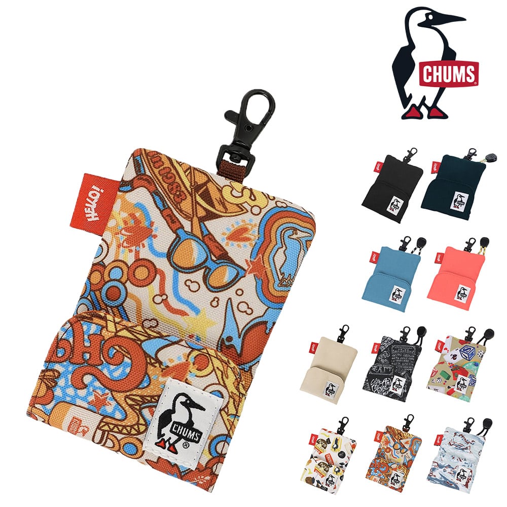 チャムス 財布 ポーチ ケース キーケース コインケース 小銭入れ 鍵入れ リール付き CHUMS リサイクルリトラクターキーホルダー CH60-3994 メンズ レディース キッズ 誕生日プレゼント ギフト 一粒万倍日 吉日 【正規代理店】 9.ヒッピートリップ -603994z350