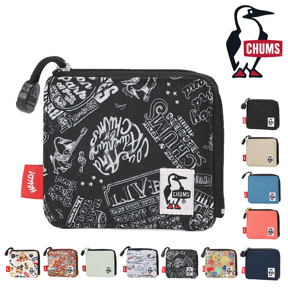 チャムス 財布 ミニ財布 コンパクト スクエア型 CHUMS リサイクルエルシェイプトジップウォレット CH60-3996 メンズ レディース キッズ 送料無料 誕生日プレゼント ギフト 一粒万倍日 吉日 【正規代理店】 7.ライブハウス -603996z380