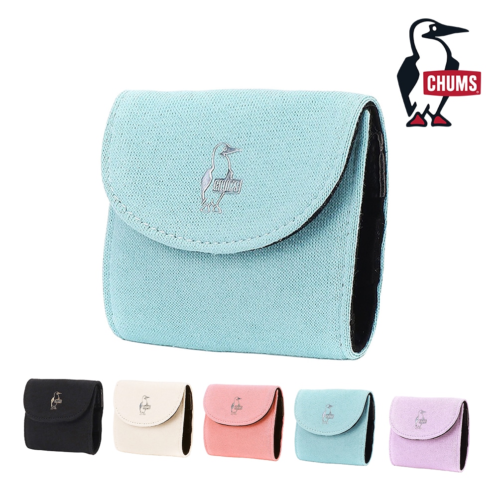 チャムス バッグ 小物 アクセサリーケース 三つ折り CHUMS 推し活 コンパクトアクセサリーズケーススウェット CH60-4013 メンズ レディース キッズ 誕生日プレゼント ギフト ラッピング無料 正規代理店 4.アクア -604013a109