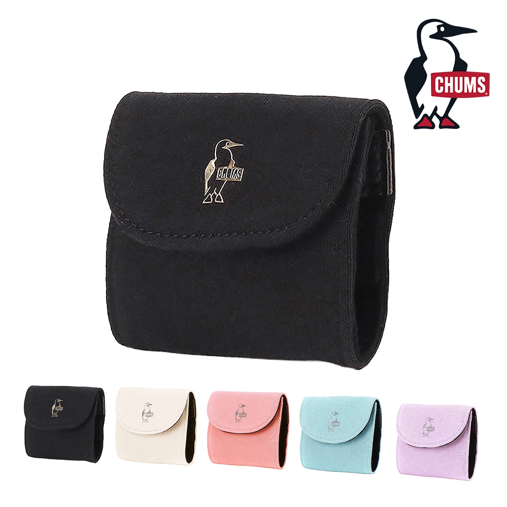 チャムス バッグ 小物 アクセサリーケース 三つ折り CHUMS 推し活 コンパクトアクセサリーズケーススウェット CH60-4013 メンズ レディース キッズ 誕生日プレゼント ギフト ラッピング無料 正規代理店 1.ブラック -604013k001