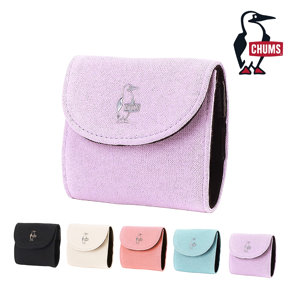 チャムス バッグ 小物 アクセサリーケース 三つ折り CHUMS 推し活 コンパクトアクセサリーズケーススウェット CH60-4013 メンズ レディース キッズ 誕生日プレゼント ギフト ラッピング無料 正規代理店 5.ライラック -604013p033