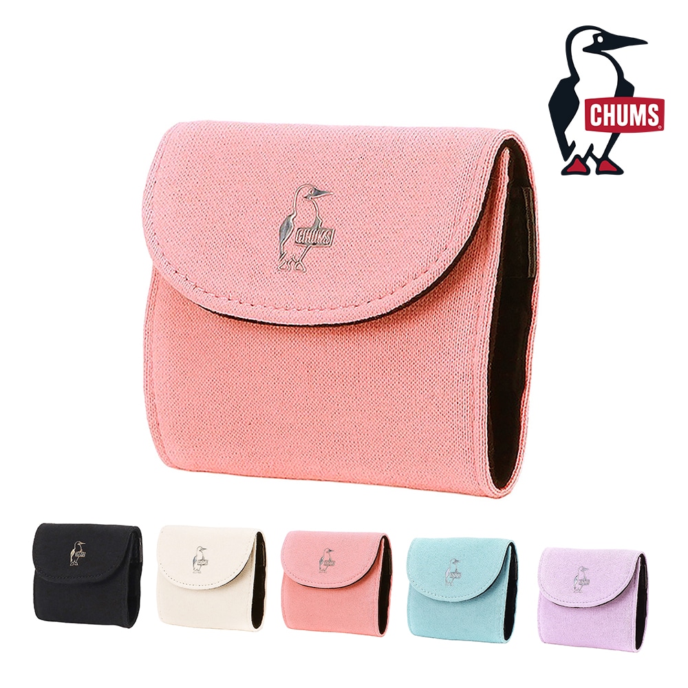 チャムス バッグ 小物 アクセサリーケース 三つ折り CHUMS 推し活 コンパクトアクセサリーズケーススウェット CH60-4013 メンズ レディース キッズ 誕生日プレゼント ギフト ラッピング無料 正規代理店 3.ピーチ -604013r136