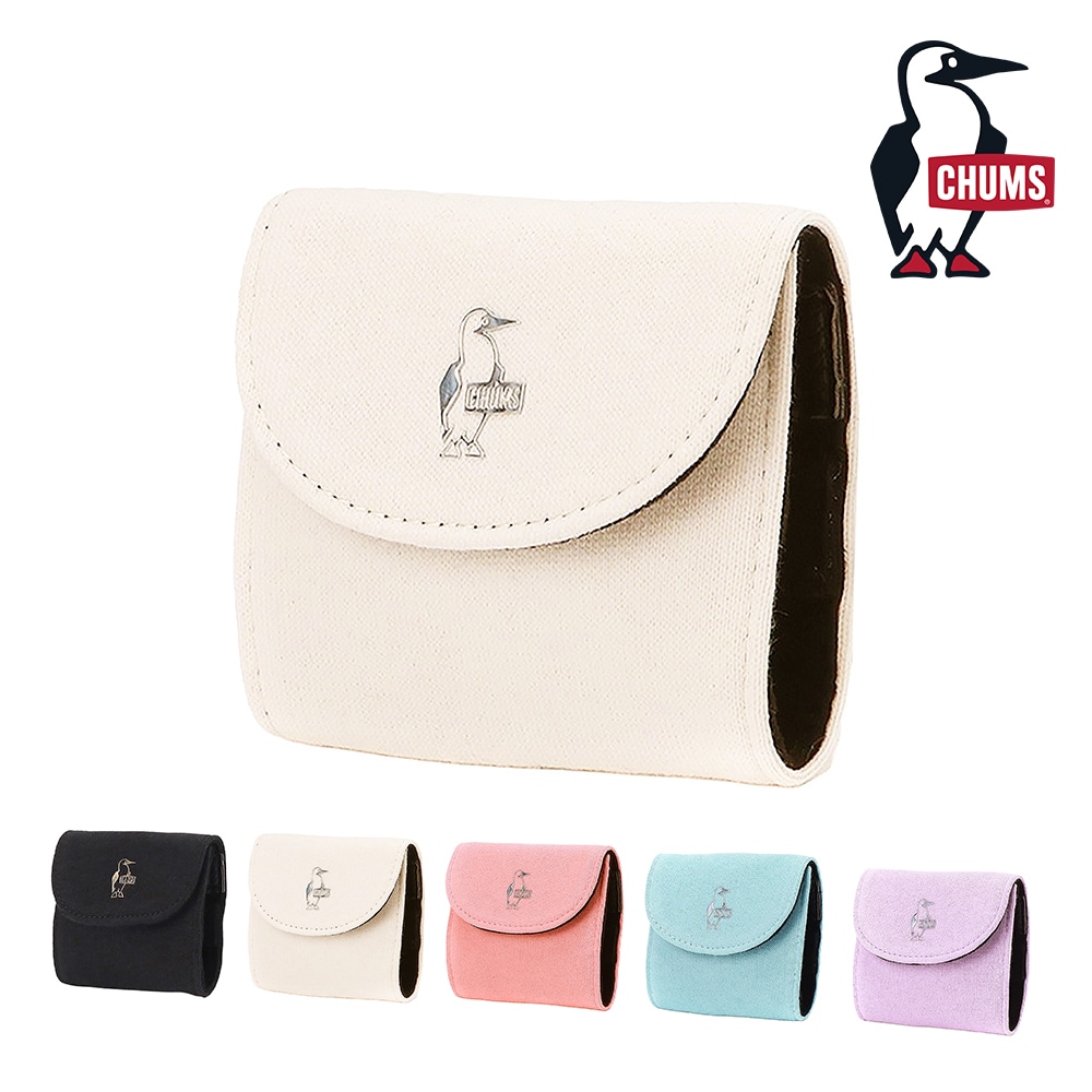チャムス バッグ 小物 アクセサリーケース 三つ折り CHUMS 推し活 コンパクトアクセサリーズケーススウェット CH60-4013 メンズ レディース キッズ 誕生日プレゼント ギフト ラッピング無料 正規代理店 2.オフホワイト -604013w022