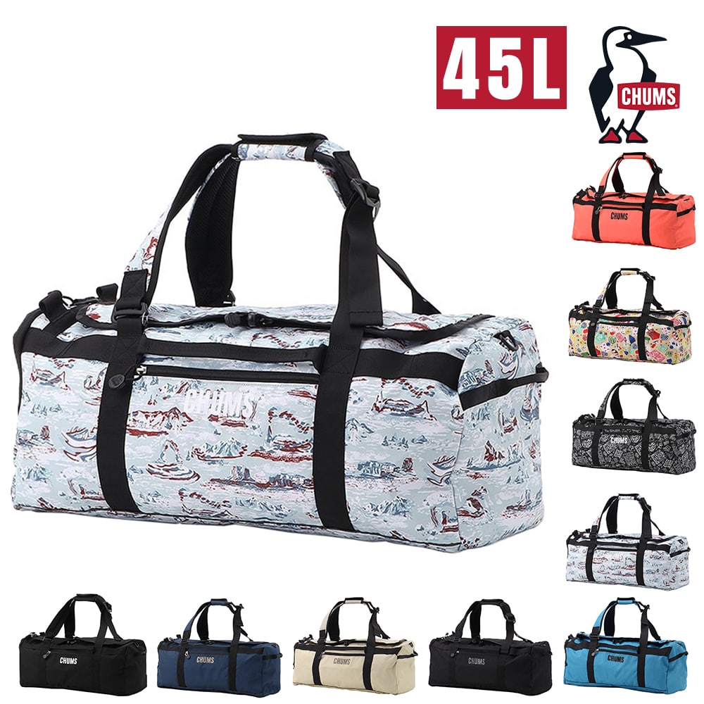 チャムス バッグ ダッフルバッグ リュック CHUMS リサイクルチャムス2ウェイボストンバッグ45 45L B4サイズ CH60-4019 メンズ レディース キッズ 送料無料 誕生日プレゼント ギフト ラッピング無料 【正規代理店】 9.Winter MT.カモ -604019z381
