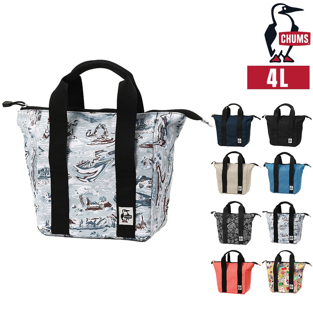 チャムス バッグ ランチバッグ 保冷バッグ ハンドバッグ CHUMS リサイクルお弁当トートバッグ 4L A5サイズ CH60-4020 メンズ レディース キッズ 送料無料 誕生日プレゼント ギフト ラッピング無料 【正規代理店】 8.Winter MT.カモ -604020z381