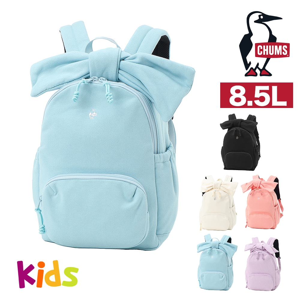 チャムス バッグ リュックサック CHUMS キッズ ビッグリボンデイパックスウェット 8.5L B5サイズ CH60-4023 メンズ レディース 送料無料 誕生日プレゼント ギフト ラッピング無料 【正規代理店】 4.アクア -604023a109