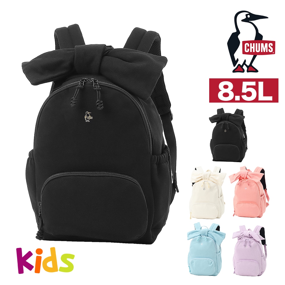 チャムス バッグ リュックサック CHUMS キッズ ビッグリボンデイパックスウェット 8.5L B5サイズ CH60-4023 メンズ レディース 送料無料 誕生日プレゼント ギフト ラッピング無料 【正規代理店】 1.ブラック -604023k001