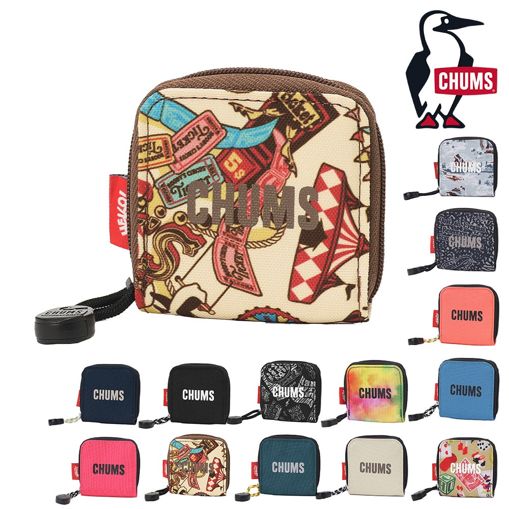 チャムス 雑貨 小物 コインケース 小銭入れ CHUMS リサイクルチャムススクエアコインケース CH60-4027 メンズ レディース キッズ 誕生日プレゼント ギフト ラッピング無料 正規代理店 8.サーカス -604027z402