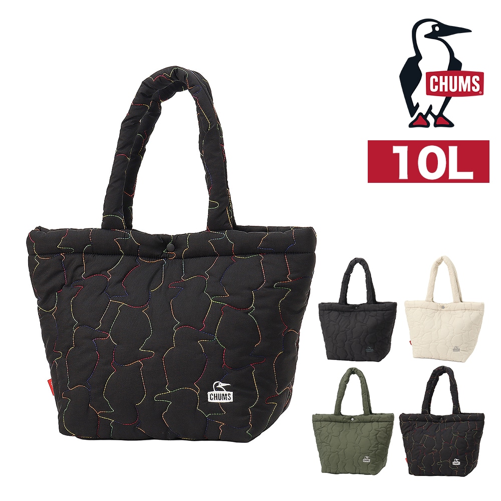 チャムス バッグ トートバッグ 手提げバッグ CHUMS ブービーステッチトートバッグ 10L B5サイズ CH60-4039 メンズ レディース キッズ 送料無料 誕生日プレゼント ギフト ラッピング無料 【正規代理店】 4.ブラックxレインボー -604039k094