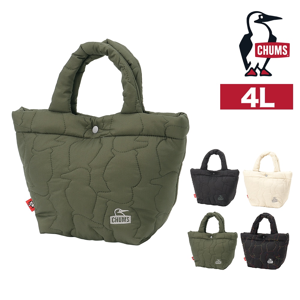 チャムス バッグ トート 手提げバッグ CHUMS ブービーステッチミニトートバッグ 4L B6サイズ CH60-4040 メンズ レディース キッズ 送料無料 誕生日プレゼント ギフト ラッピング無料 【正規代理店】 3.オリーブ -604040m032