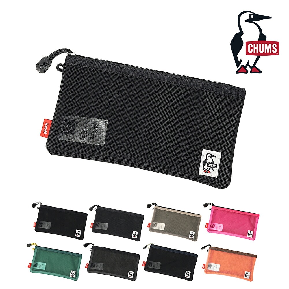 チャムス ポーチ 横長 ペンケース 文房具 便利 収納 メッシュ 軽量 CHUMS リサイクルオブロングケース CH60-4064 メンズ レディース キッズ 誕生日プレゼント ギフト ラッピング無料 正規代理店 7.アーカイブ -604064z401