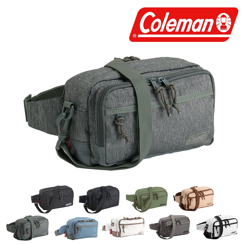 コールマン バッグ 2WAYウエストバッグ ショルダーバッグ ウエストポーチ ナイロン Coleman ウォーカーポーチ 2L B6 メンズ レディース キッズ 誕生日プレゼント ギフト 【正規代理店】 4.ヘリンボーン -99x2205841