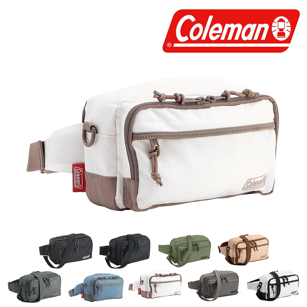 コールマン バッグ 2WAYウエストバッグ ショルダーバッグ ウエストポーチ ナイロン Coleman ウォーカーポーチ 2L B6 メンズ レディース キッズ 誕生日プレゼント ギフト 【正規代理店】 7.ホワイトヘリンボーン -2213984