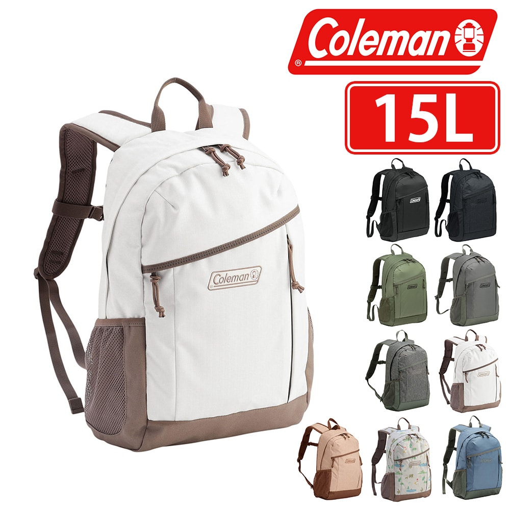 コールマン バッグ リュックサック デイパック バックパック リュック Coleman ウォーカー15 B4 A4 B5 15L メンズ レディース キッズ 誕生日プレゼント ギフト 7.ホワイトヘリンボーン -2213986