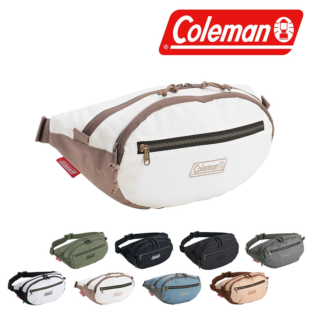 コールマン バッグ ウエストバッグ ボディバッグ ウエストポーチ ナイロン 5L A5 B6 Coleman ウォーカー ウエスト5 メンズ レディース キッズ プレゼント 正規代理店 7.ホワイトヘリンボーン -2213991