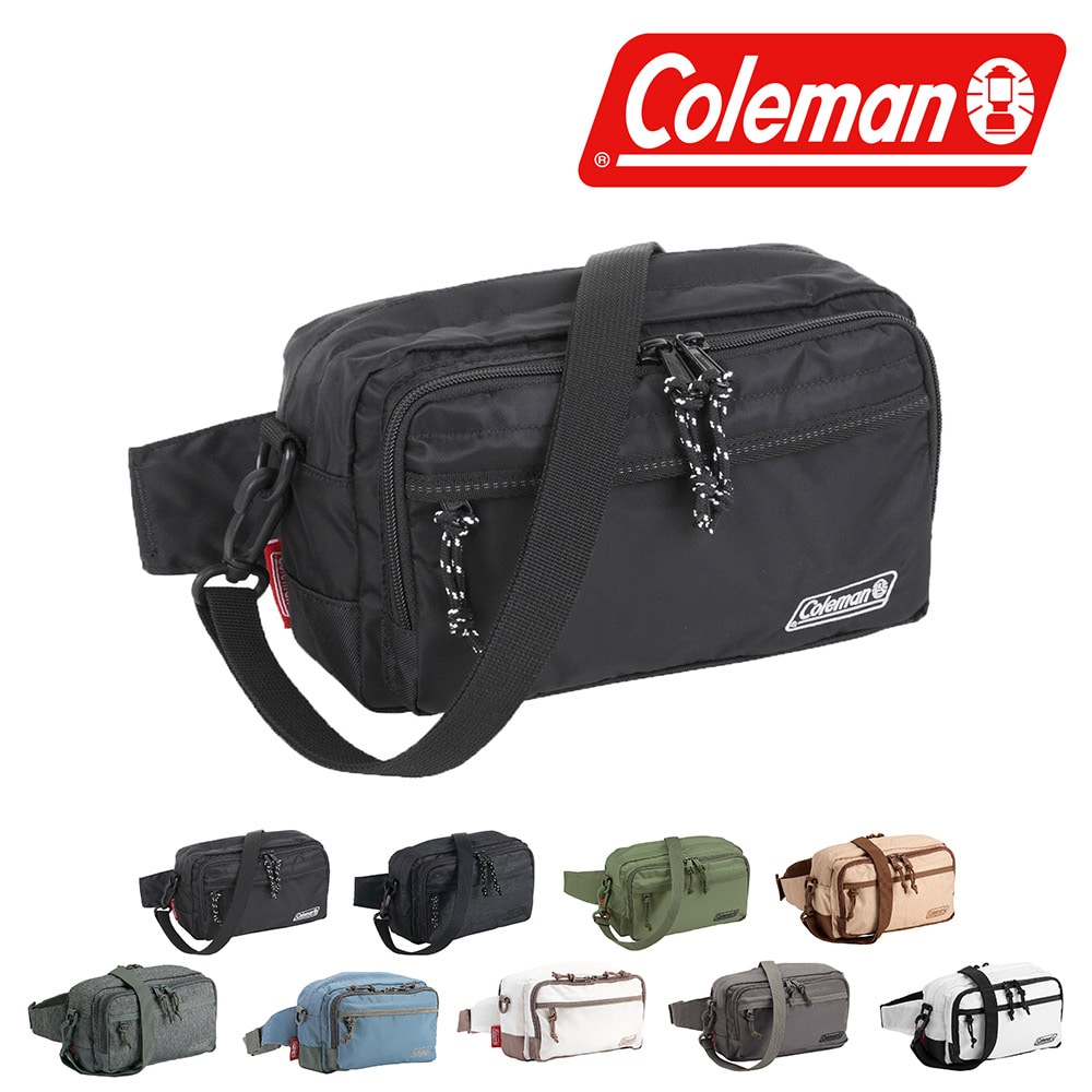 コールマン バッグ 2WAYウエストバッグ ショルダーバッグ ウエストポーチ ナイロン Coleman ウォーカーポーチ 2L B6 メンズ レディース キッズ 誕生日プレゼント ギフト 【正規代理店】 1.ブラック -99x32876