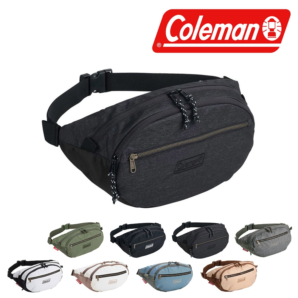 コールマン バッグ ウエストバッグ ボディバッグ ウエストポーチ ナイロン 5L A5 B6 Coleman ウォーカー ウエスト5 メンズ レディース キッズ プレゼント 正規代理店 2.ブラックヘザー -99x36236