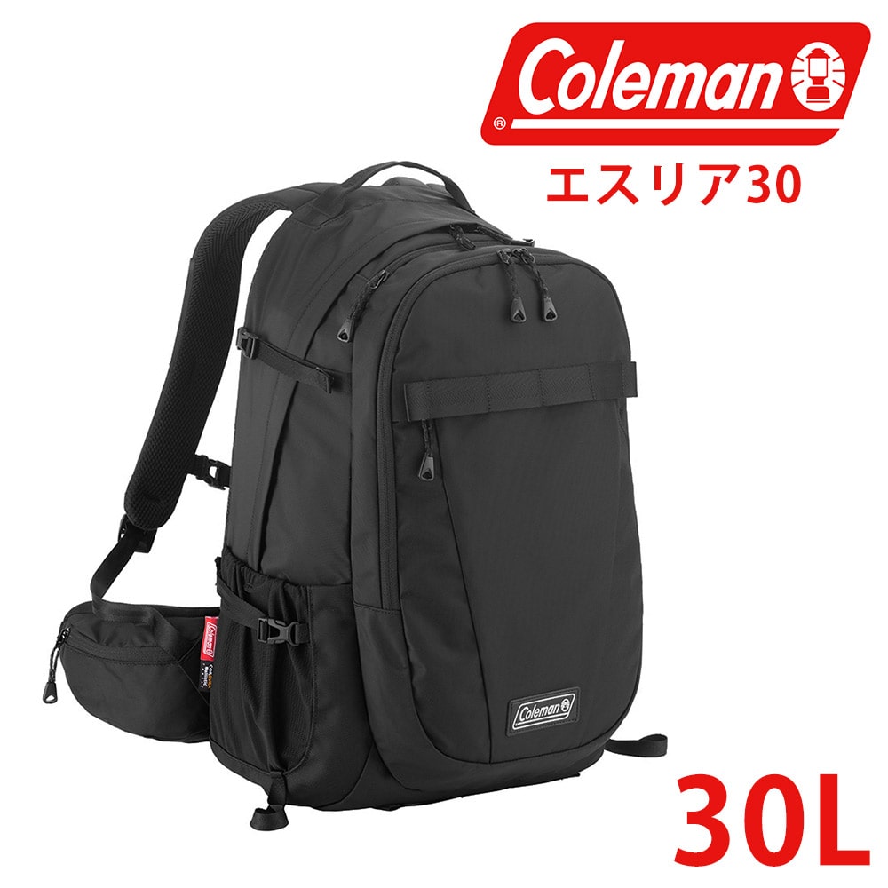 コールマン バッグ リュックサック デイパック バックパック Coleman エスリア 30 30L A3 B4 A4 メンズ レディース 誕生日プレゼント ギフト 【正規代理店】 ブラック -37669