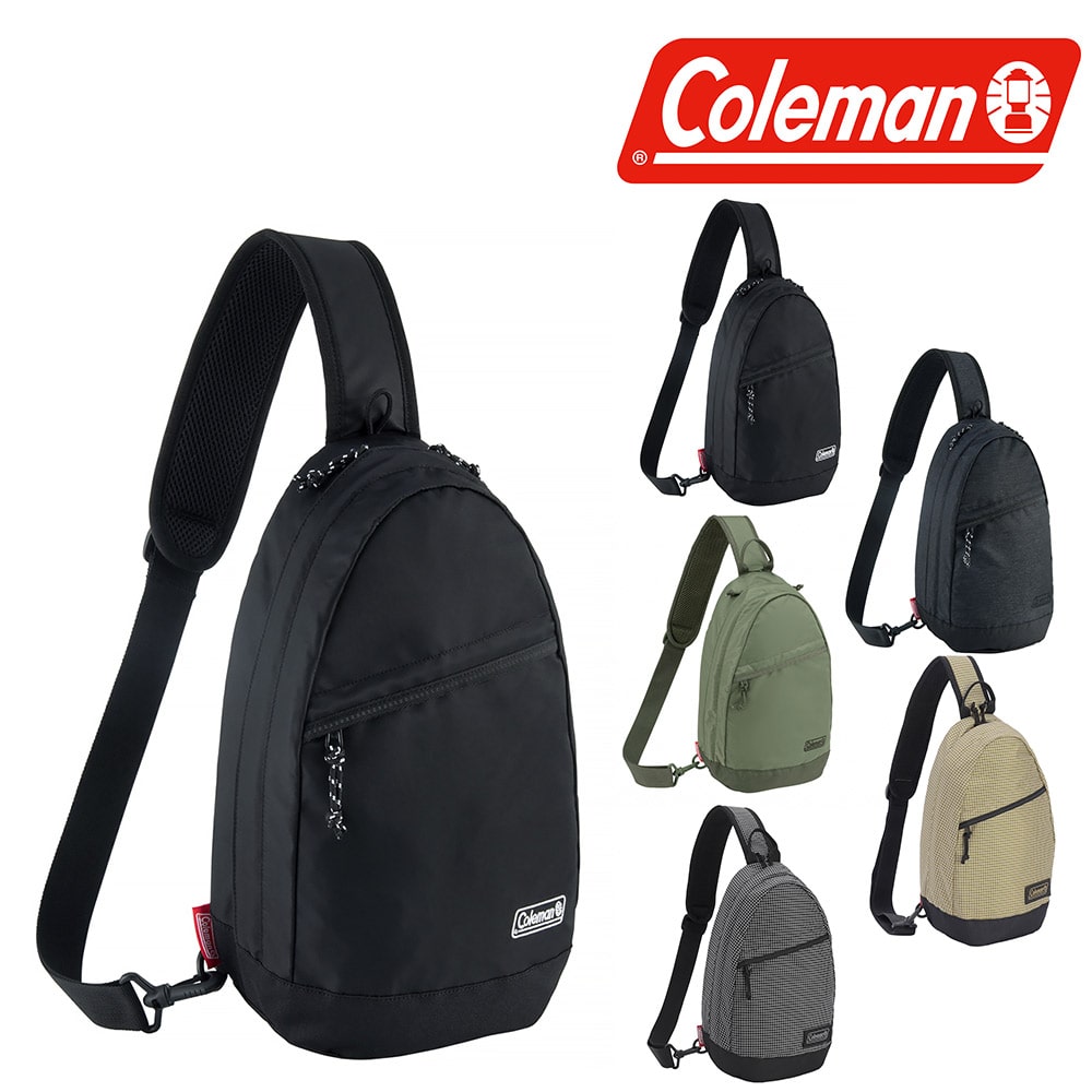 コールマン バッグ ボディバッグ ワンショルダー 縦型 Coleman ウォーカースリングバッグ 6.5L B5対応 メンズ レディース キッズ 誕生日プレゼント ギフト ラッピング無料 正規代理店 1.ブラック -99x37745