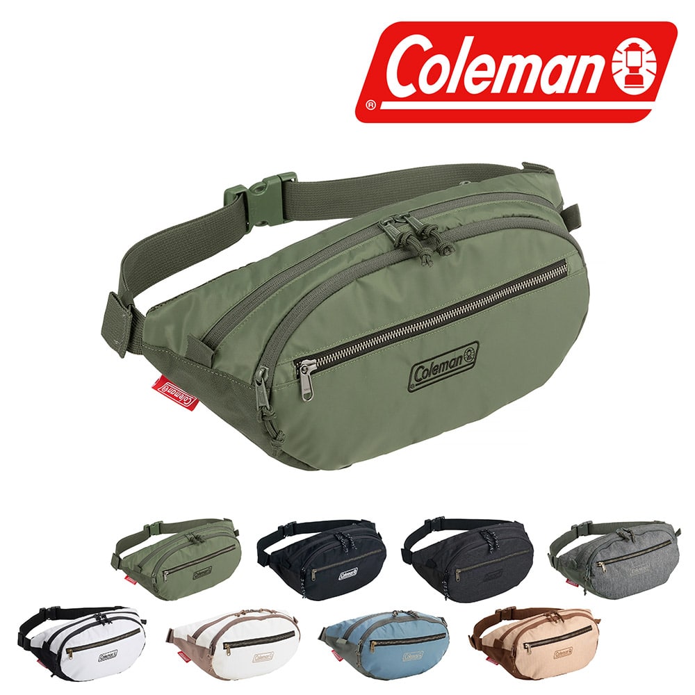 コールマン バッグ ウエストバッグ ボディバッグ ウエストポーチ ナイロン 5L A5 B6 Coleman ウォーカー ウエスト5 メンズ レディース キッズ プレゼント 正規代理店 3.フォレストグリーン -99x39014