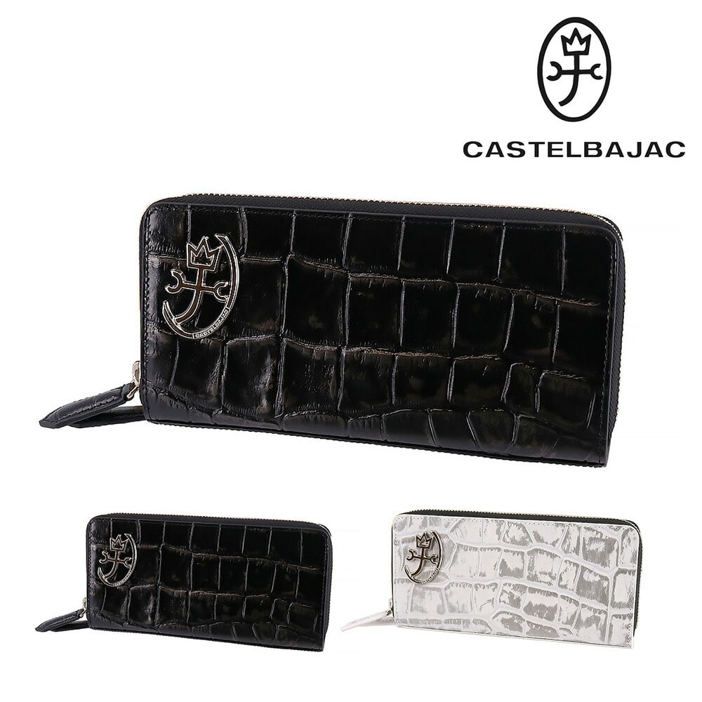 カステルバジャック CASTELBAJAC ジプス Gyps ラウンドファスナー長財布 23624 1.ブラック -10xblk