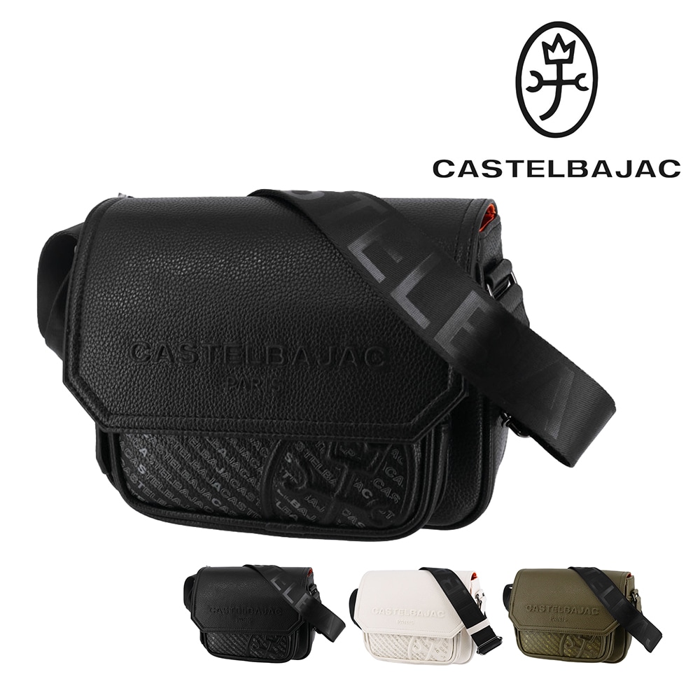 カステルバジャック バッグ ショルダーバッグ 斜め掛けバッグ ミニショルダー CASTELBAJAC ノワ A5サイズ 29171 メンズ レディース 合皮 送料無料 誕生日プレゼント ギフト ラッピング無料 【正規代理店】 1.ブラック -blk