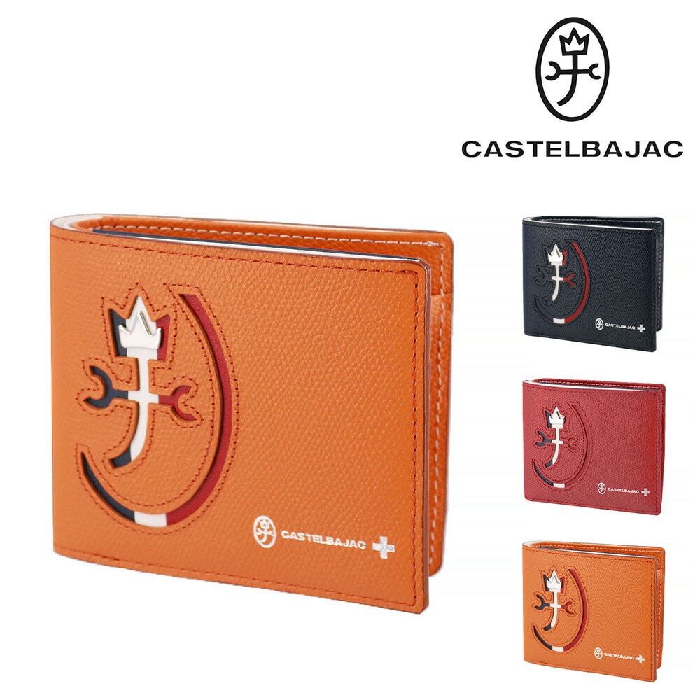 カステルバジャック CASTELBAJAC カルネ Carnet 二つ折り財布 32613 3.オレンジ -34xorg