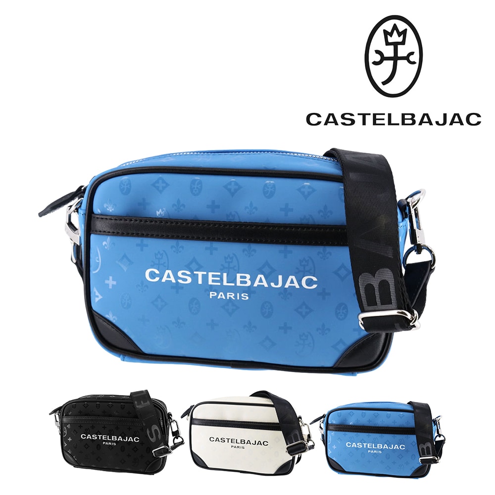 カステルバジャック バッグ ショルダーバッグ 横型 斜め掛けバッグ ミニショルダー CASTELBAJAC ボヌール A6サイズ 43121 メンズ レディース 合皮 送料無料 誕生日プレゼント ギフト ラッピング無料 【正規代理店】 3.ブルー -blu