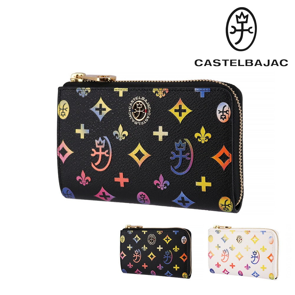 カステルバジャック CASTELBAJAC ジェルマン Germain L字ファスナー二つ折り財布 63613 1.ブラック -10xblk