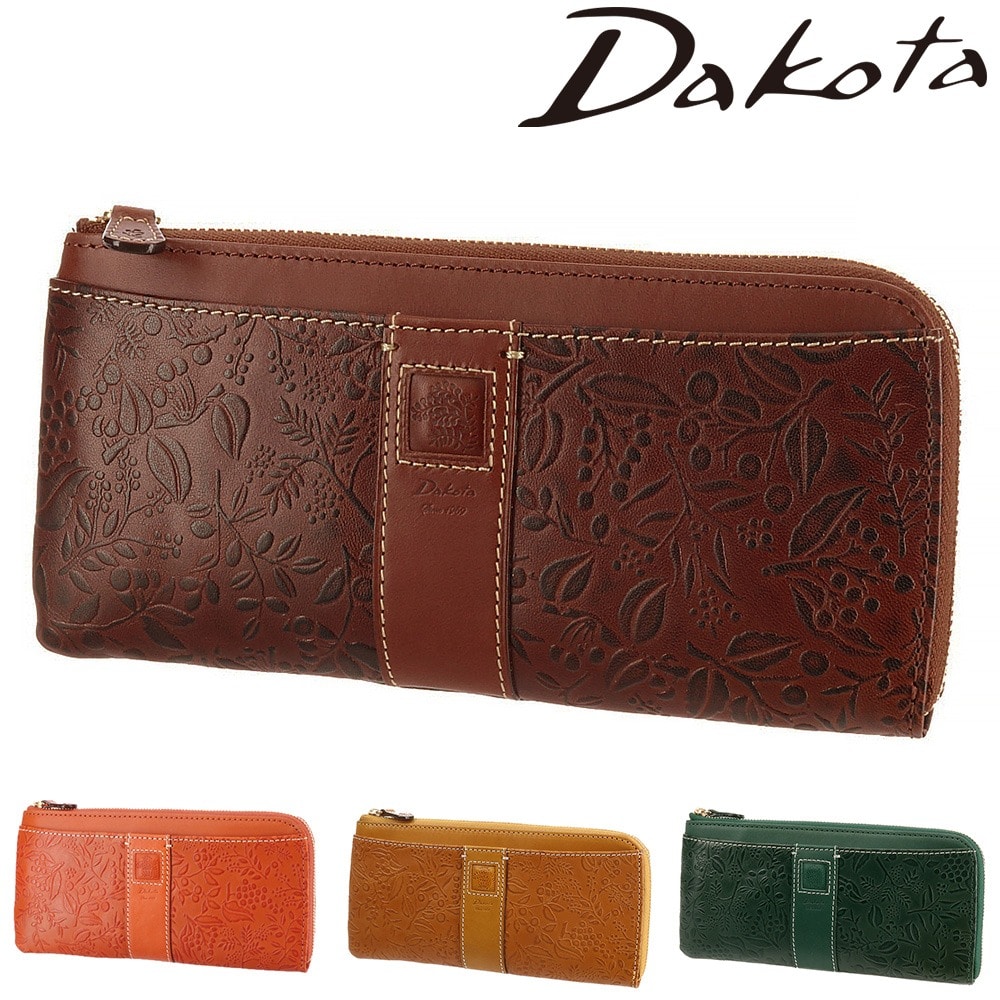 ダコタ Dakota ミモザ L字ファスナー長財布 31214(30254) 3.マスタード 53x53