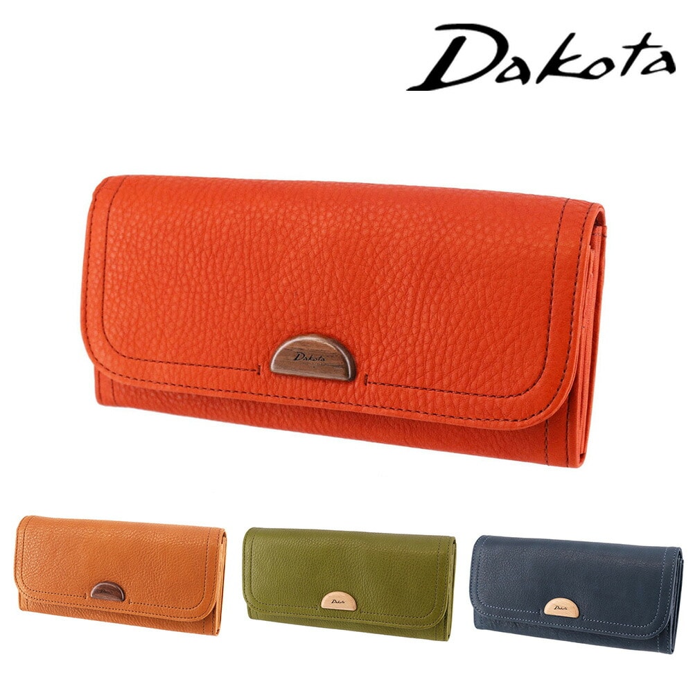 ダコタ Dakota アーブル かぶせ長財布 31362 1.オレンジ -34x34