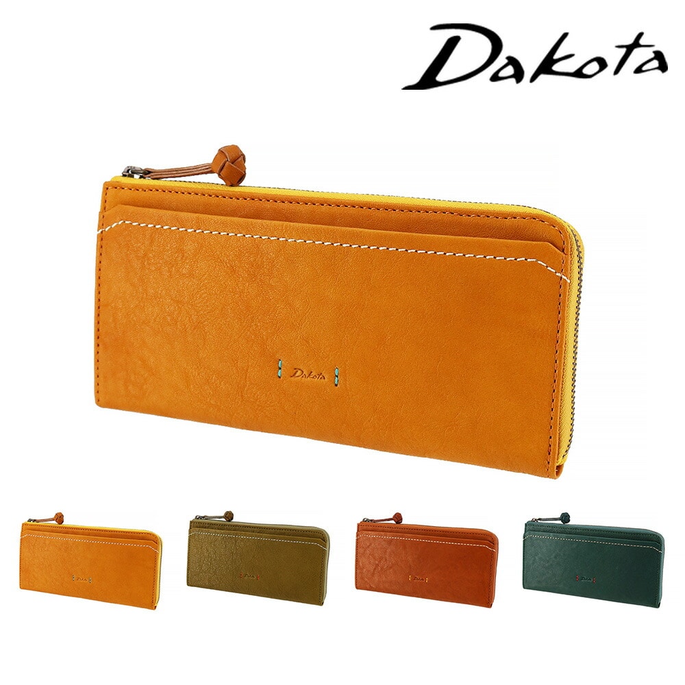 ダコタ Dakota ピアッタ L字ファスナー長財布 31534 3.マスタード -53x53