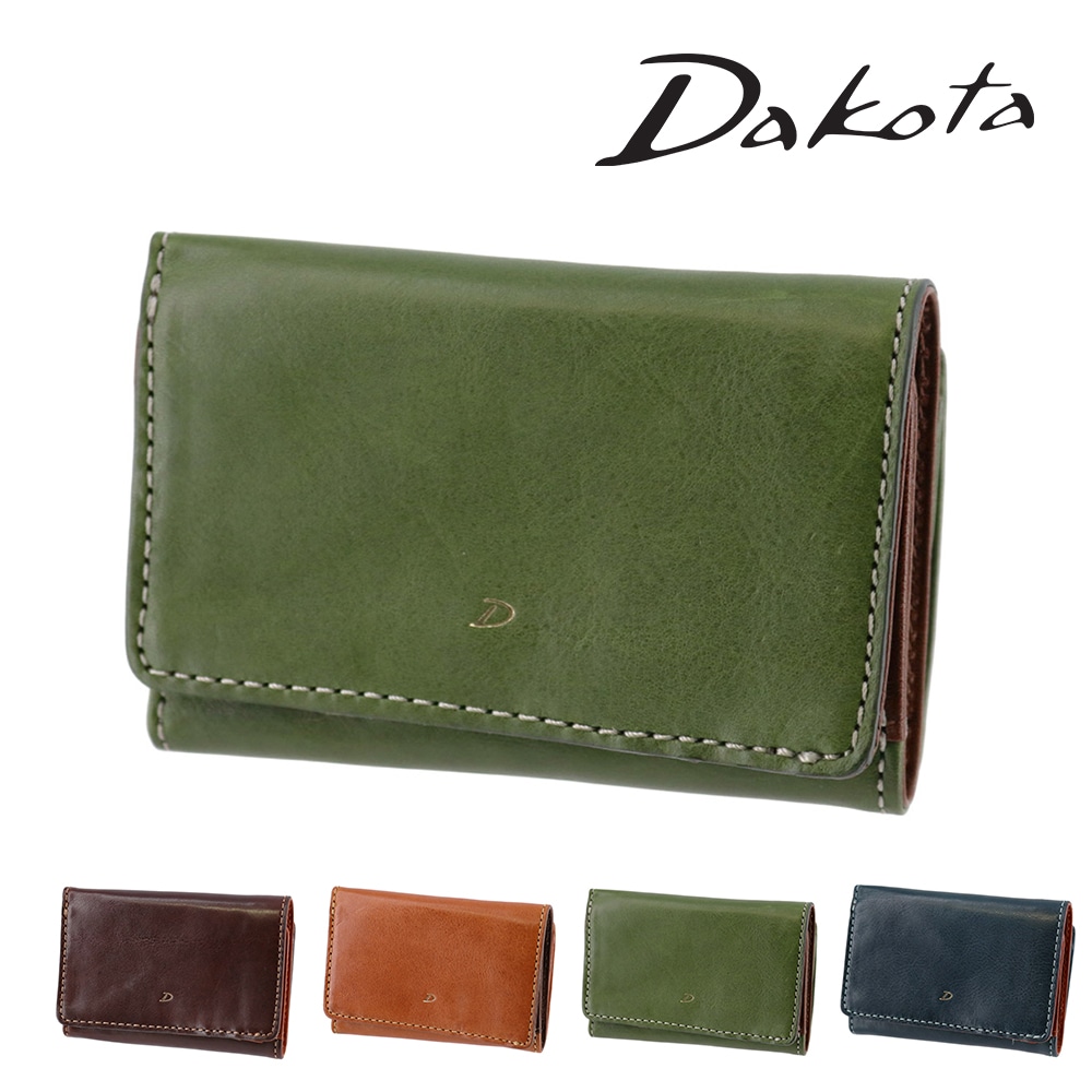 ダコタ 財布 三つ折り財布 折財布 ミニ財布 小銭入れ付き イタリア製 本革 Dakota ラフィナート 31740 レディース 牛革 送料無料 誕生日プレゼント ギフト ラッピング無料 【正規代理店】 3.グリーン -50