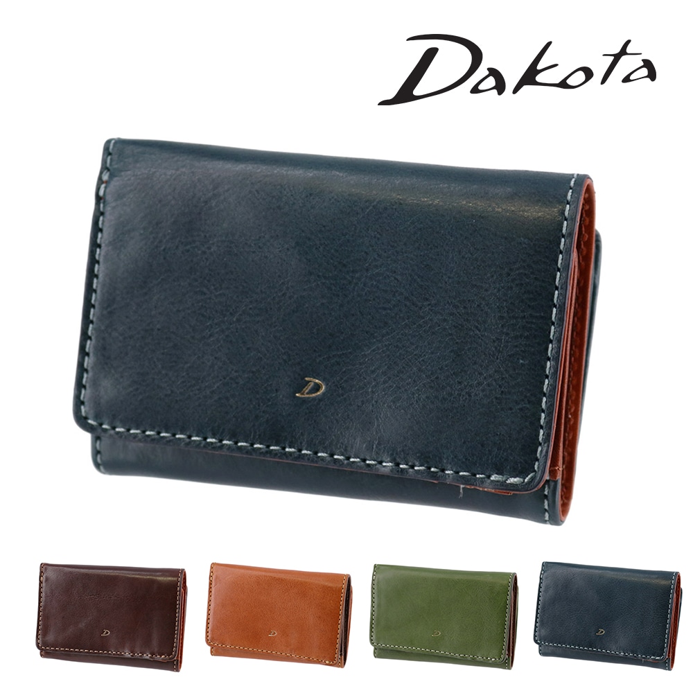 ダコタ 財布 三つ折り財布 折財布 ミニ財布 小銭入れ付き イタリア製 本革 Dakota ラフィナート 31740 レディース 牛革 送料無料 誕生日プレゼント ギフト ラッピング無料 【正規代理店】 4.ネイビー -60