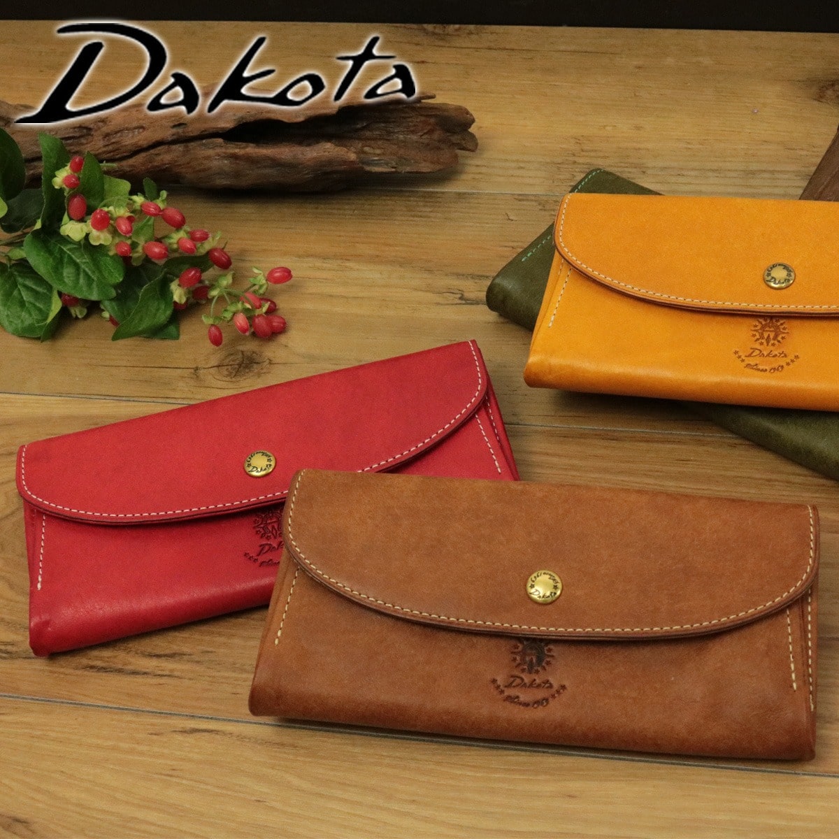 ダコタ Dakota コラッジョ 長財布 30944(36444) 1.レッド 30x30